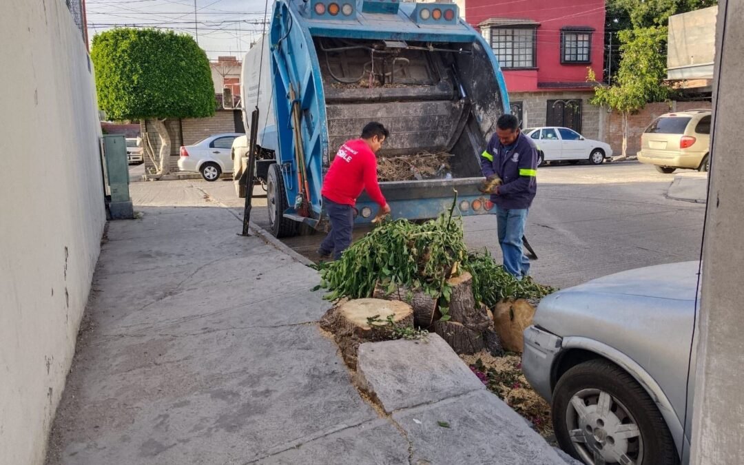 Cuadrillas del Gobierno de la Capital intensifican sus labores en la Capital Potosina