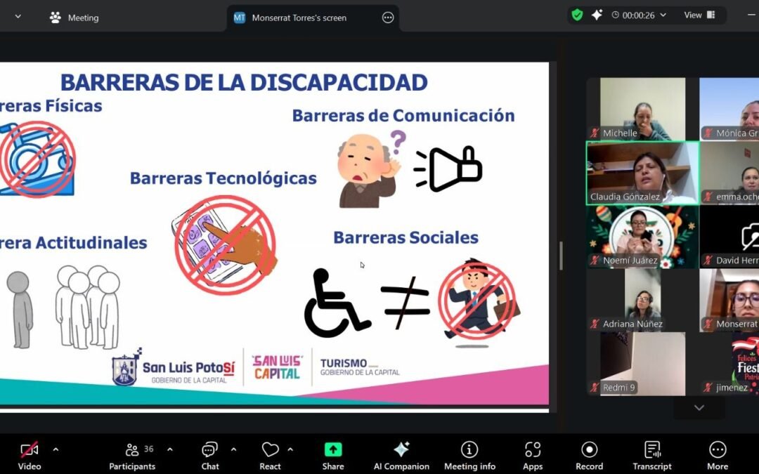 Dirección de Turismo de San Luis Capital realiza Jornada de Capacitación en Turismo Inclusivo