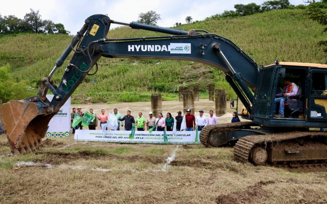 RICARDO GALLARDO CUMPLE A LA HUASTECA SUR CON EL PUENTE DEL RÍO AMAJAC