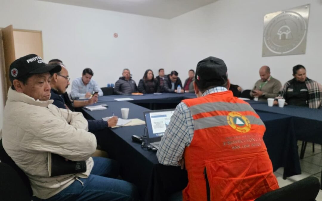 Protección Civil Municipal coordina acciones interinstitucionales en Operativo por Fuertes Vientos