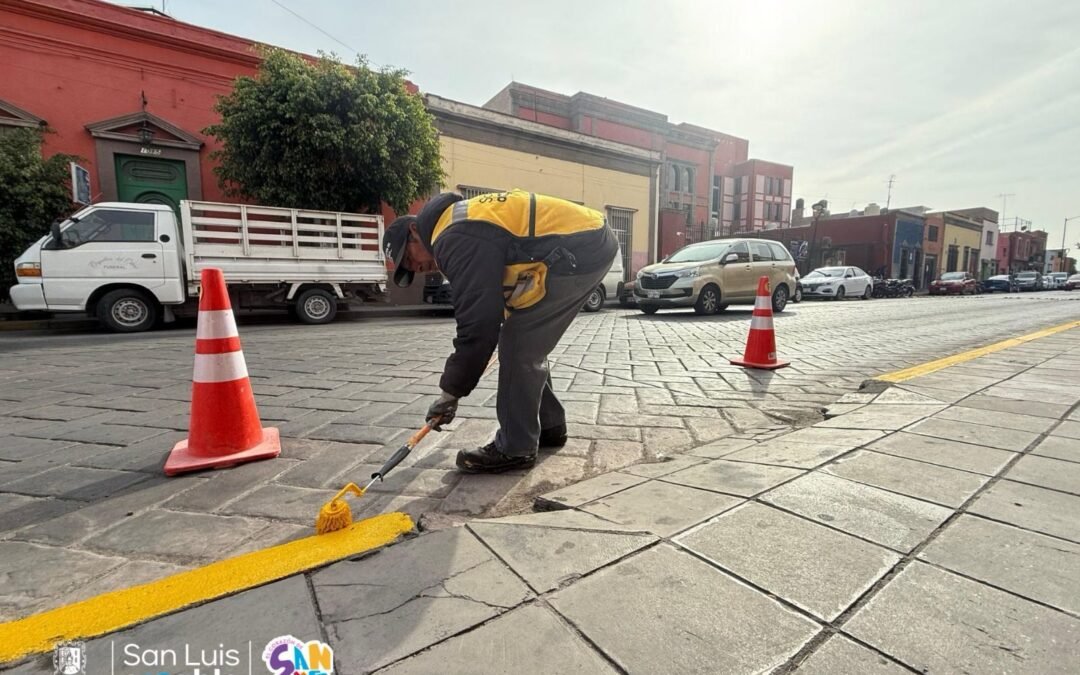 Refuerza Ayuntamiento de SLP seguridad vial en el Centro Histórico