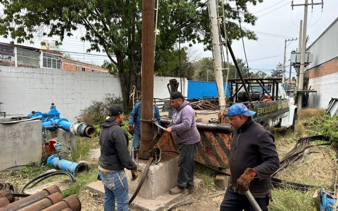 Interapas avanza en la rehabilitación de los pozos Rivera y Jacarandas II 