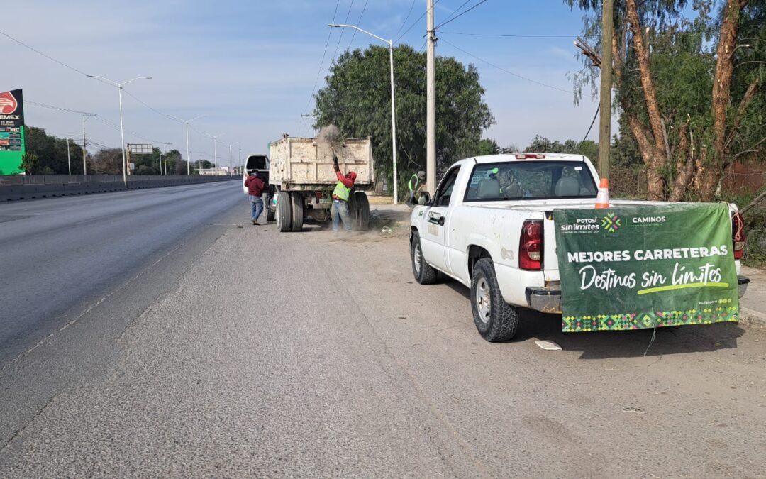 CONSERVACIÓN PERMANENTE GARANTIZA MOVILIDAD EN CIRCUITO POTOSÍ