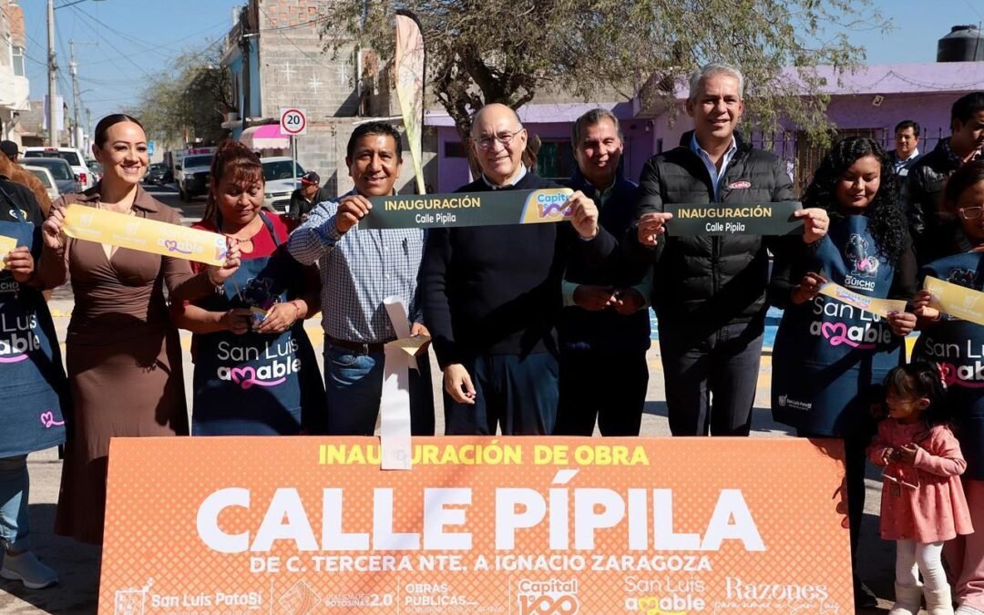 Entrega el Alcalde Enrique Galindo la obra vial número 99 de esta administración