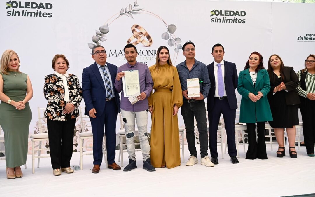 EL AMOR SE HACE PRESENTE EN SOLEDAD, CON EL MATRIMONIO DE 180 PAREJAS