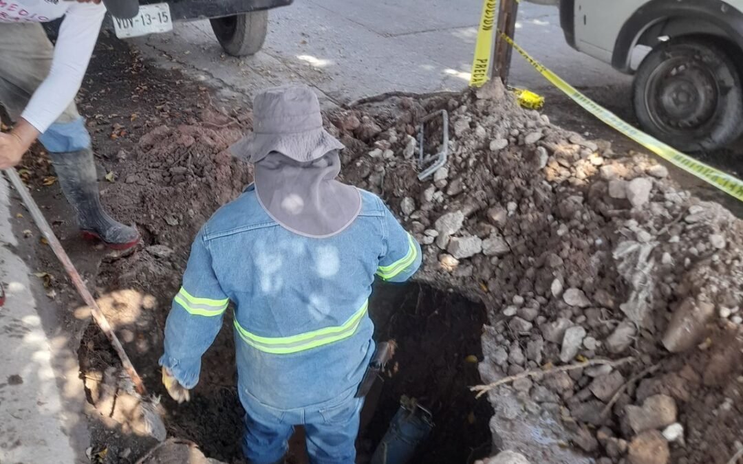Repara INTERAPAS fugas en Maya Mil y Bellas Lomas para fortalecer el suministro de agua