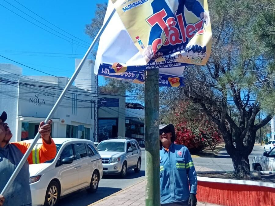 Gobierno de la Capital realiza trabajos de limpieza visual en diversas zonas de la ciudad
