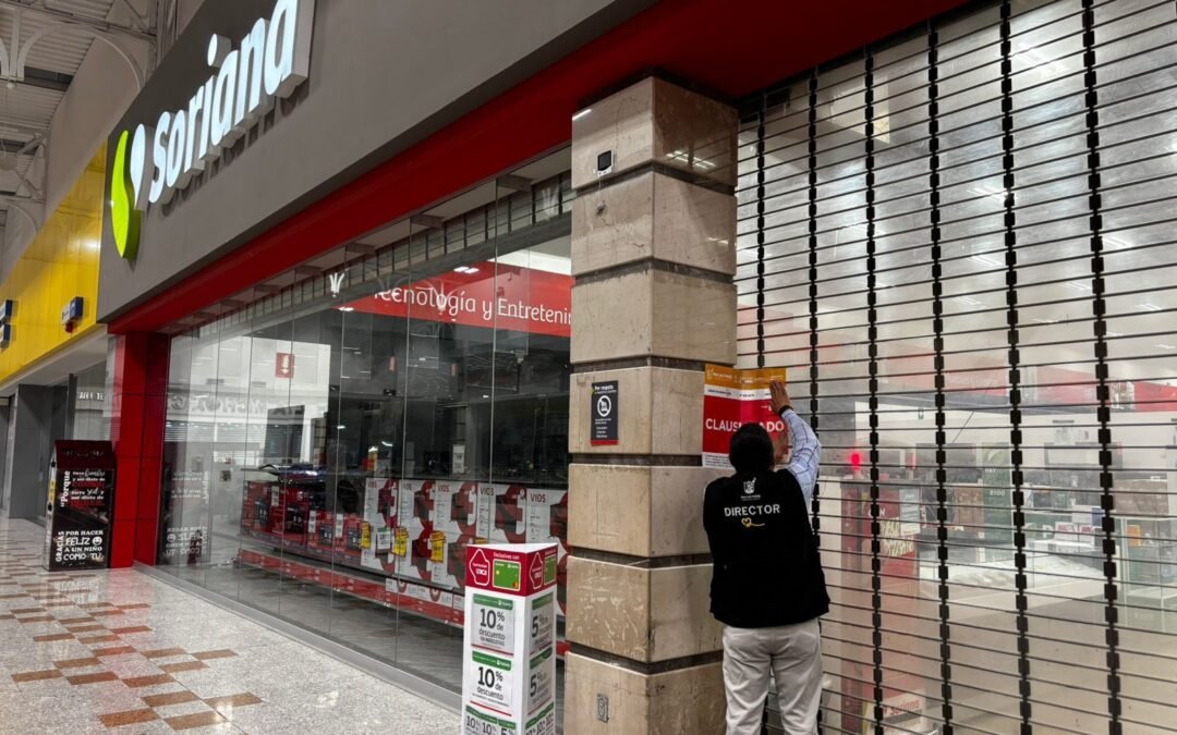 Sin licencia ni dictámenes: Dirección de Comercio Municipal, clausura tres establecimientos de grandes cadenas comerciales