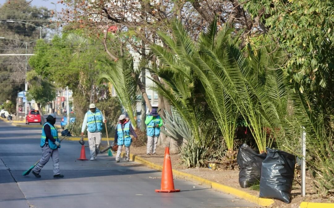 Refuerza Gobierno de la Capital limpieza y mantenimiento en la avenida Nereo Rodríguez Barragán