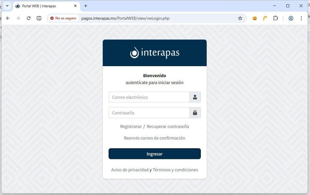 INTERAPAS invita a usuarios a realizar su pago en línea de manera fácil y segura
