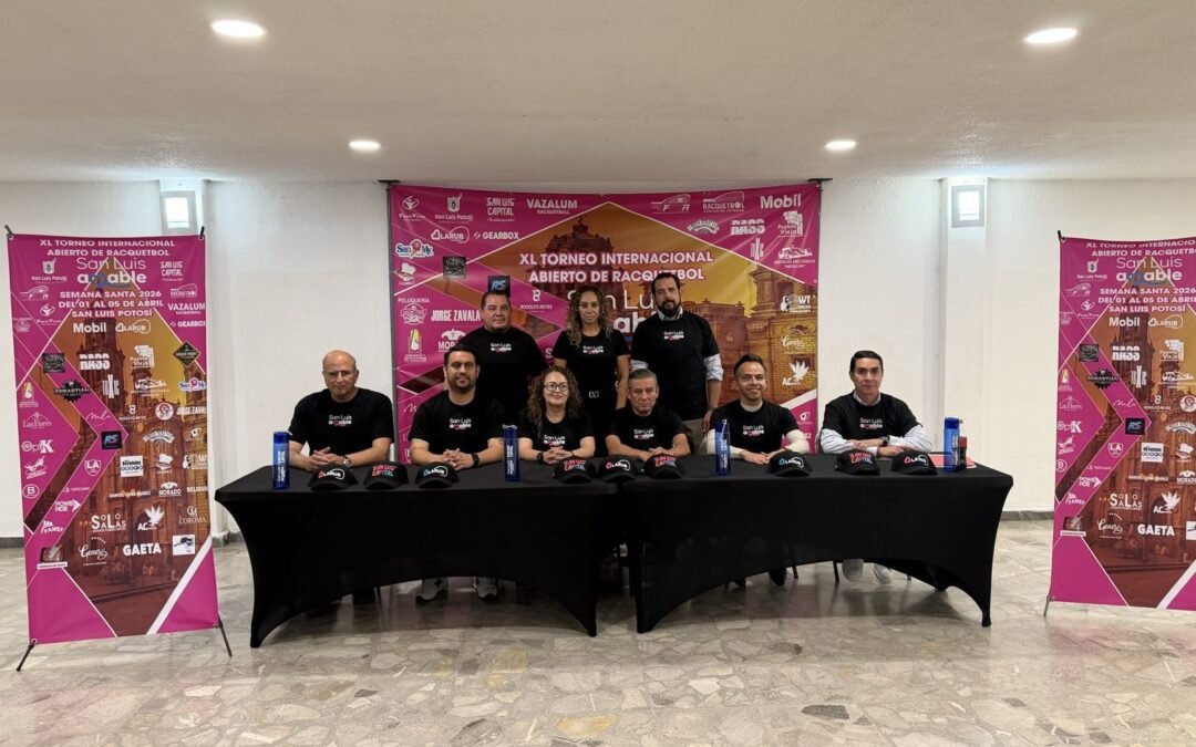 Presentan el XL Torneo Internacional Abierto de Racquetbol San Luis Amable de Semana Santa 2026