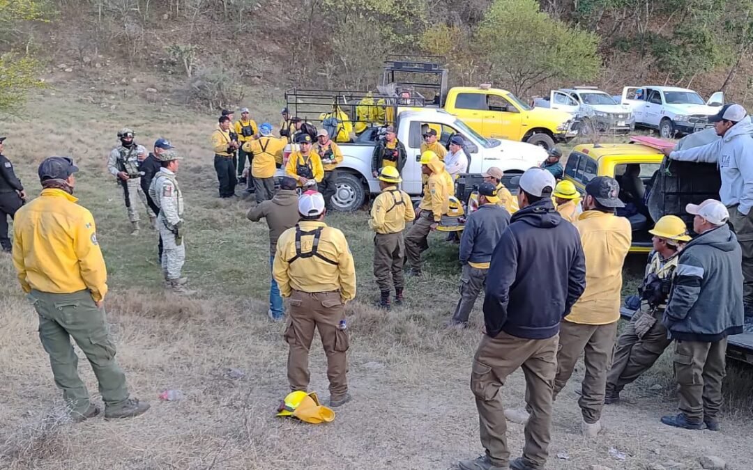GOBIERNO ESTATAL REFUERZA COMBATE A INCENDIO FORESTAL EN CIUDAD DEL MAÍZ