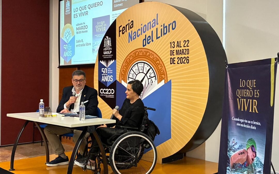 Alicia Salguero cuenta su historia de supervivencia en Feria Nacional del Libro de la UASLP