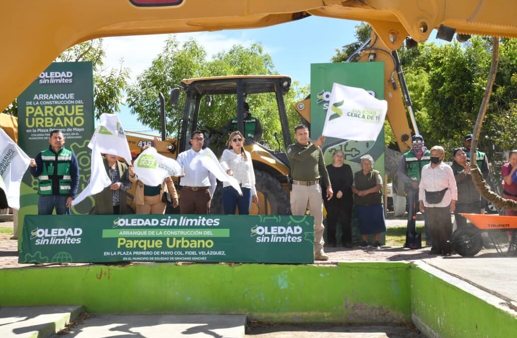 GOBIERNO DE SOLEDAD INICIA CONSTRUCCIÓN DE NUEVO Y MODERNO PARQUE URBANO