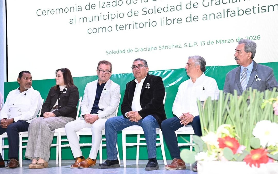 RECONOCEN AUTORIDADES EDUCATIVAS LIDERAZGO DE SOLEDAD POR ALCANZAR 98.7% DE POBLACIÓN ALFABETIZADA