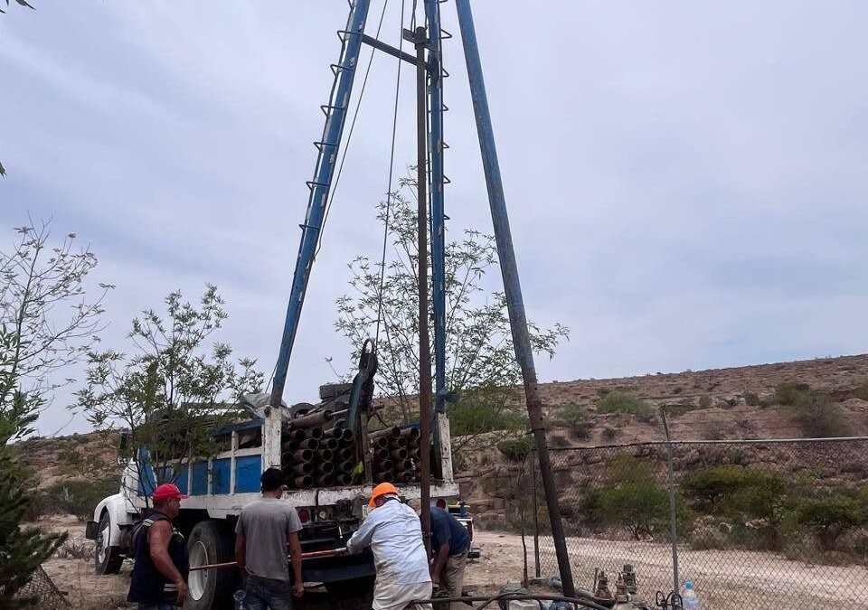 Avanza modernización municipal de pozo para mejorar abasto de agua potable a sectores de Escalerillas