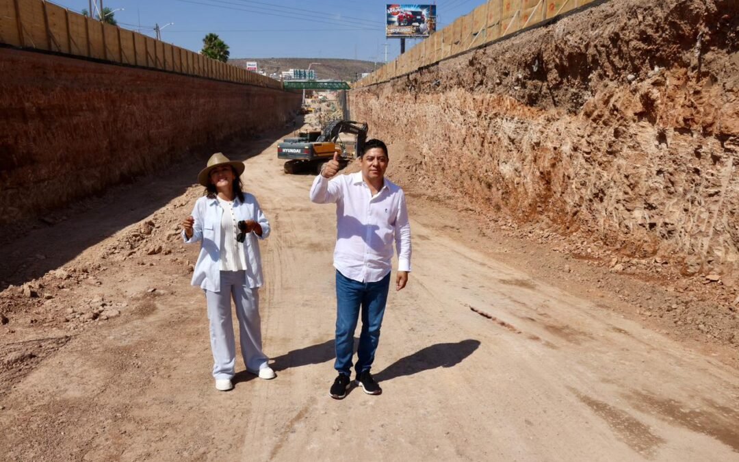 SUPERVISA RICARDO GALLARDO AVANCE DEL MEGA DESNIVEL ARENA POTOSÍ