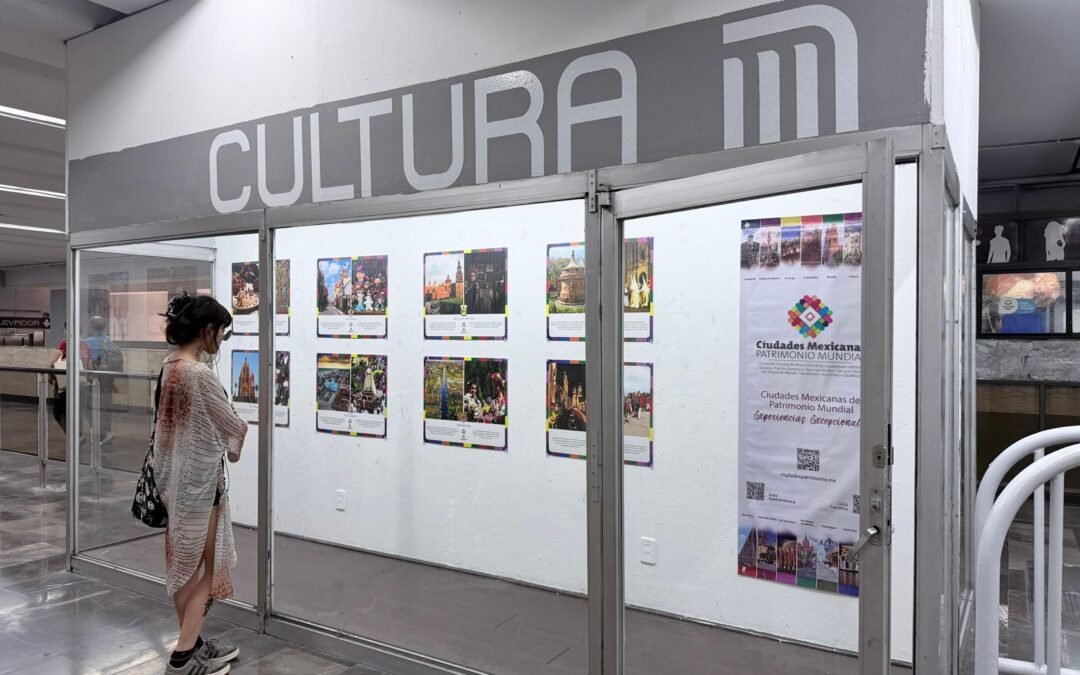 San Luis Capital llega al Metro de la CDMX con muestra fotográfica de Ciudades Patrimonio Mundial