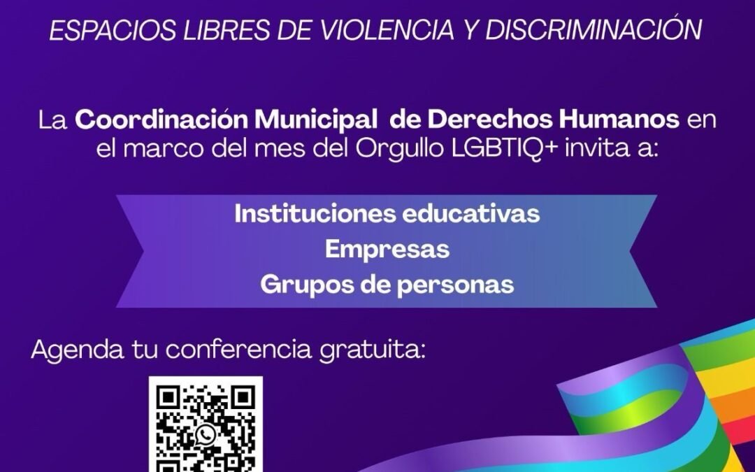 Se une Coordinación Municipal de Derechos Humanos al respeto de las poblaciones LGBTIQ+