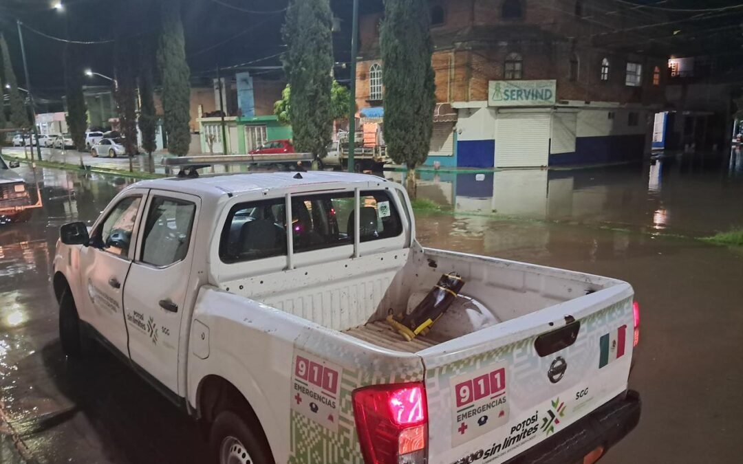 GOBIERNO ESTATAL REFUERZA ATENCIÓN ANTE LLUVIAS EN SAN LUIS POTOSÍ