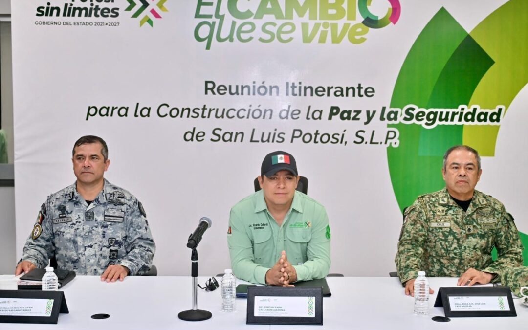 MÉXICO EVALÚA CONSTATA DISMINUCIÓN DE VIOLENCIA LETAL EN S.L.P.