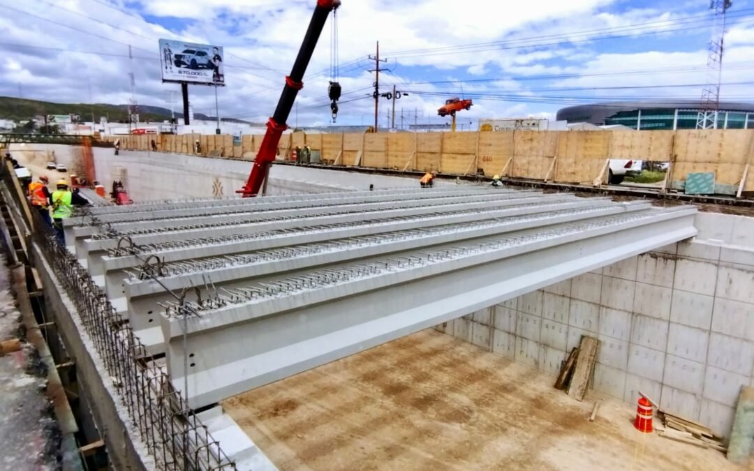 MONTAJE DE TRABES ACELERA LA CONSTRUCCIÓN DEL NUEVO PASO A DESNIVEL