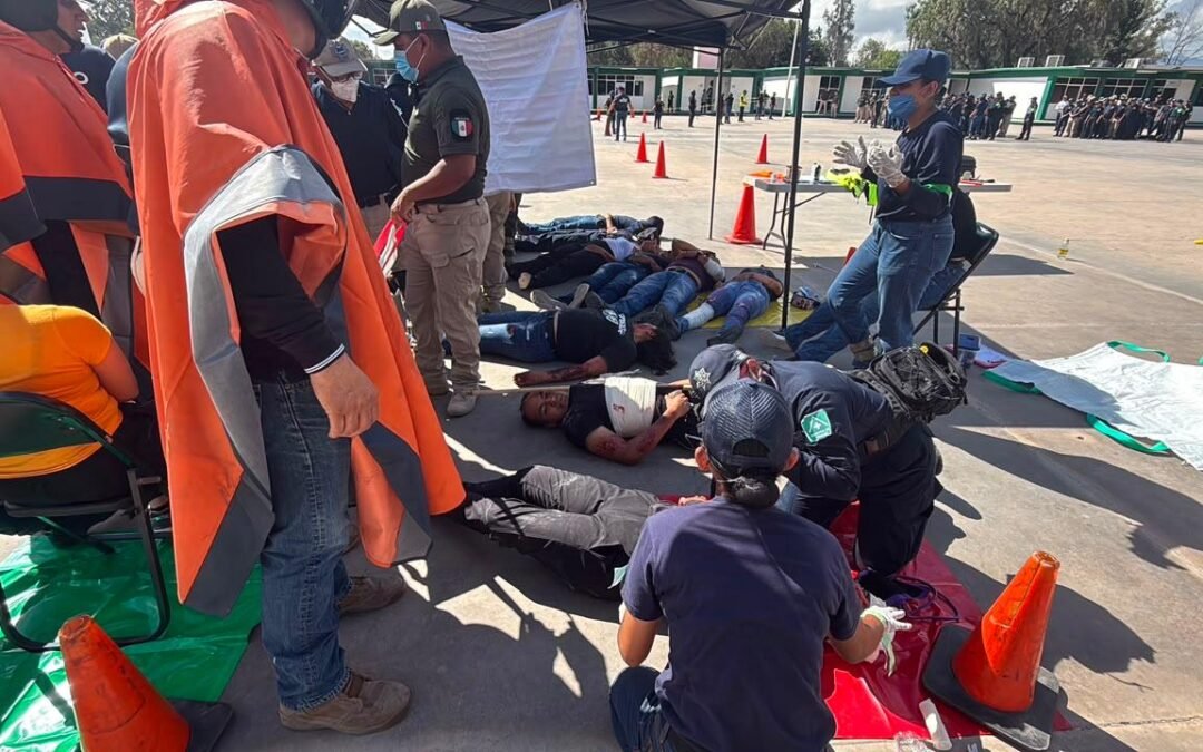 GOBIERNO ESTATAL REFUERZA LA PREPARACIÓN DE CORPORACIONES DE SEGURIDAD ANTE EMERGENCIAS