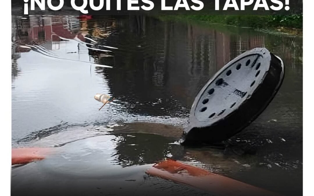 No quitar tapas de alcantarillas durante lluvias evita afectaciones en la red sanitaria: Interapas