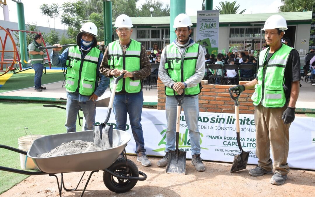 JUAN MANUEL NAVARRO ARRANCA AMPLIACIÓN DE JARDÍN DE NIÑOS «CAPULLITO 3» Y PROMUEVE CALIDAD EDUCATIVA