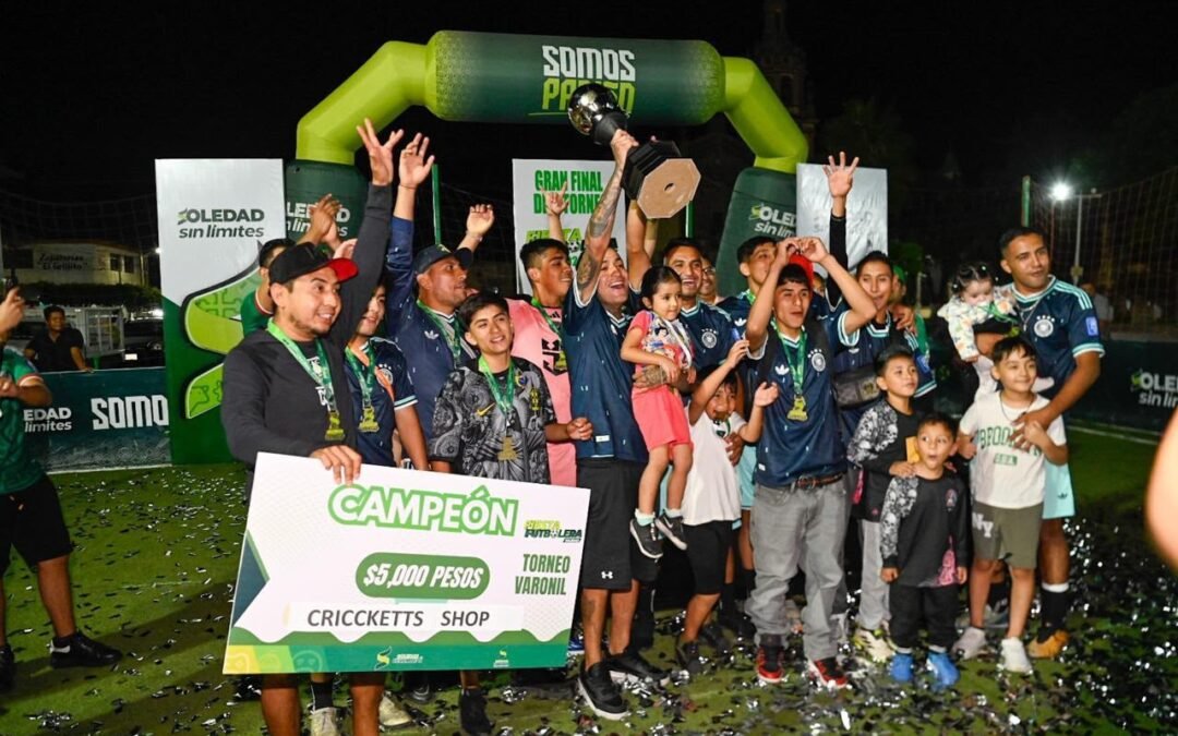 CULMINA LA FIESTA FUTBOLERA 2026 EN SOLEDAD CON LA ENTREGA DE PREMIOS A LOS EQUIPOS CAMPEONES