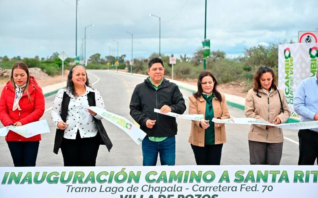 RICARDO GALLARDO ENTREGA VÍA ALTERNA DE VILLA DE POZOS