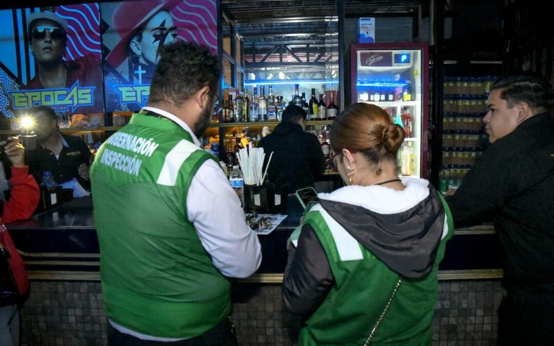 LA DIRECCIÓN SE GOBERNACIÓN Y LA GCE REALIZAN OPERATIVO NOCTURNO