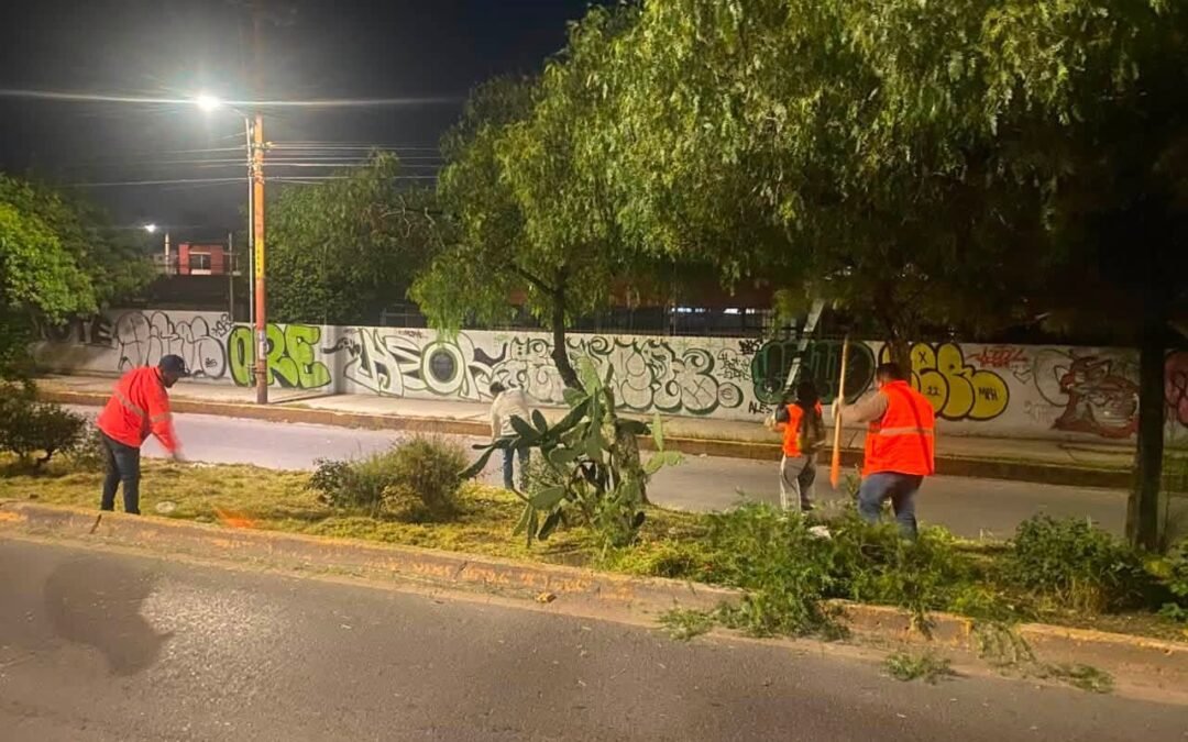 Ayuntamiento de SLP intensifica acciones nocturnas de limpieza integral