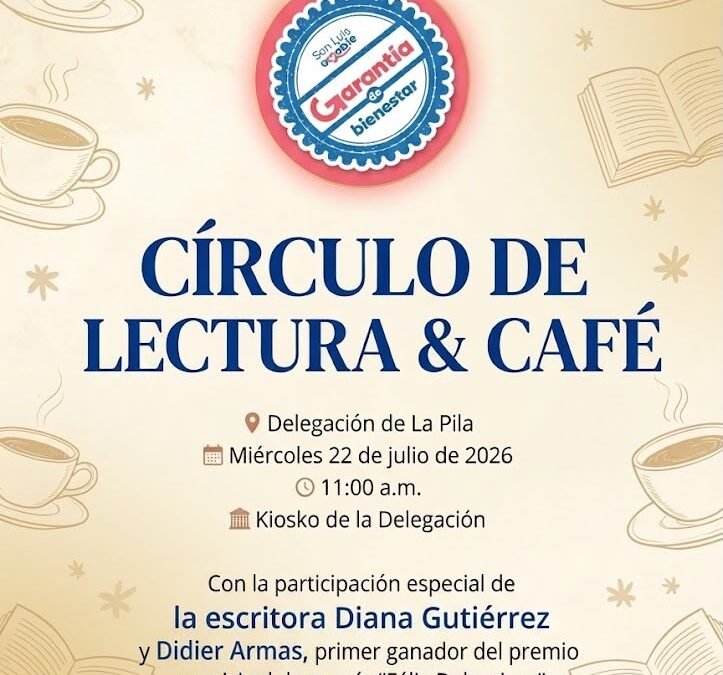Fomenta Ayuntamiento de San Luis capital la cultura en La Pila con el «Círculo de Lectura & Café»