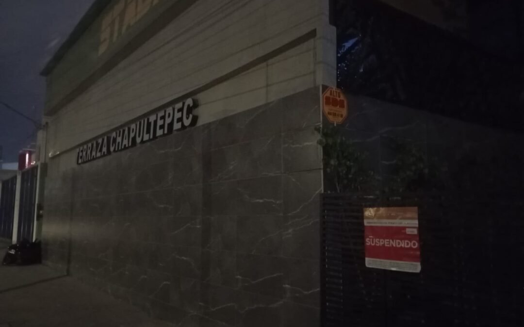 Dirección de Comercio clausura establecimiento tras hechos registrados en la zona de Chapultepec