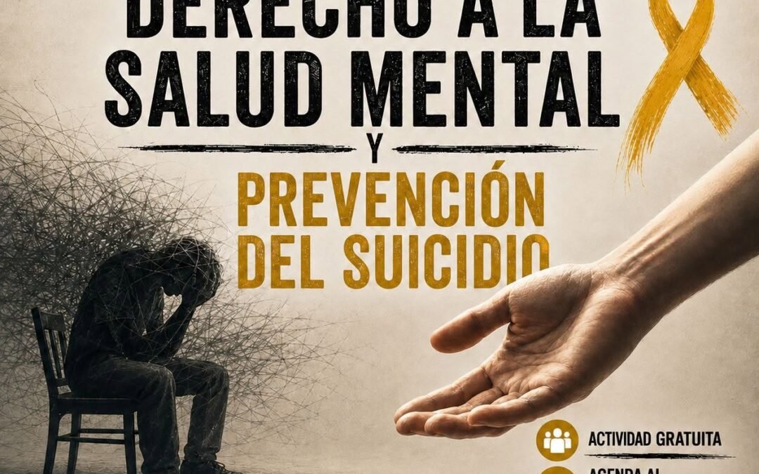 Gobierno de la Capital invita a plática «Derecho a la Salud Mental y Prevención del Suicidio»
