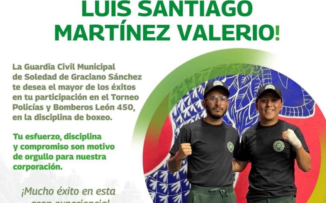 AGENTE DE LA GCM DE SOLEDAD PARTICIPARÁ EN LOS JUEGOS LATINOAMERICANOS DE POLICÍAS Y BOMBEROS 2026, EN GUANAJUATO